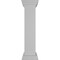 Ekena Millwork 8"W x 40"H Plain Newel Post with Peaked Capital & Base Trim (Installation kit included) NWL08X40PLP0B0 - alternate 5
